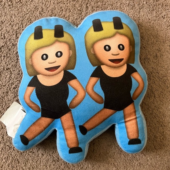 Dancing Twins Emoji Pillow 👯‍♀️ - Picture 2 of 4